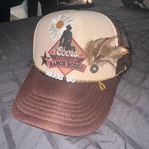 Custom Coors Cowboy Club Ranch Rodeo Trucker Hat